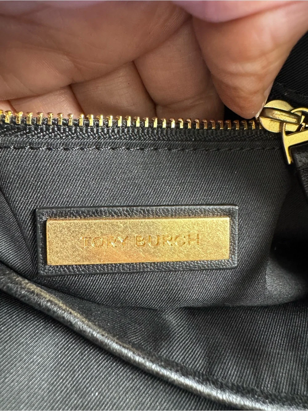 Tory Burch Black Quilted Leather Mini Crossbody Camera Bag